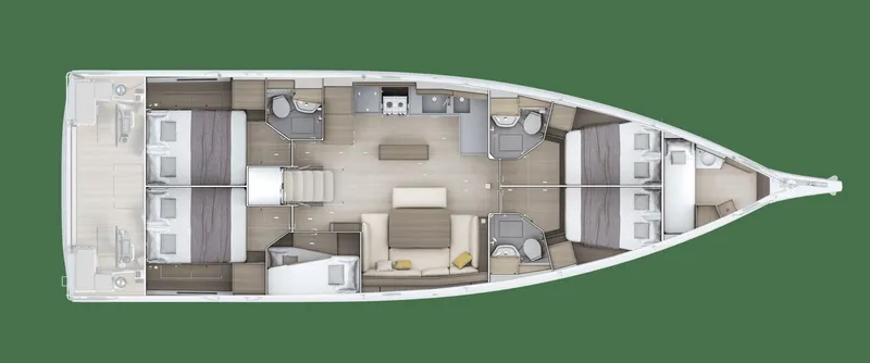 Slide: The Image of Beneteau Oceanis 52 Five Cabins / Three Heads - 5408746