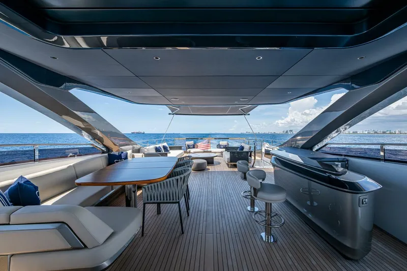 Slide: The Image of Princess Y95 Flybridge - Dining Area and Bar - 5423622