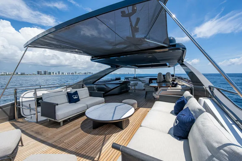 Slide: The Image of Princess Y95 Flybridge - Aft Deck Seating - 5423619