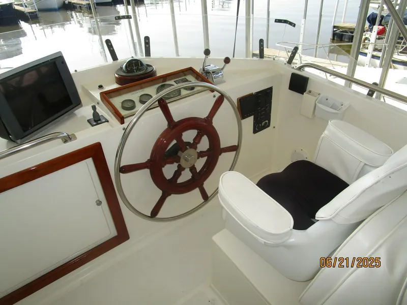 Slide: The Image of 36' Grand Banks flybridge helm1 - 5428175