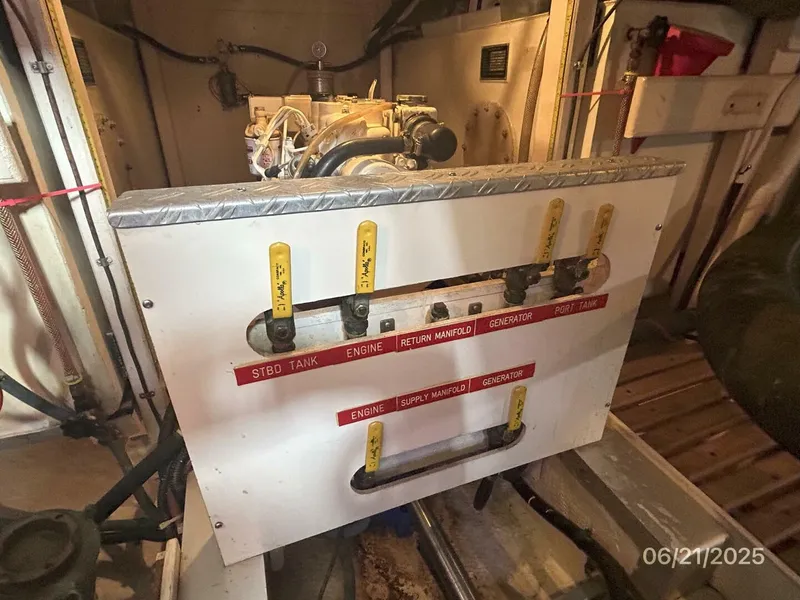 Slide: The Image of 36' Grand Banks fuel manifold - 5428183