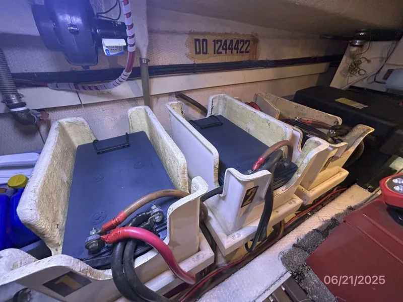 Slide: The Image of 36' Grand Banks battery bank1 - 5428151