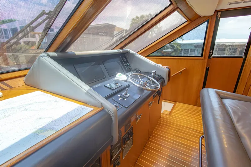 Slide: The Image of Viking Cockpit Motor Yacht 1990 - 7088435