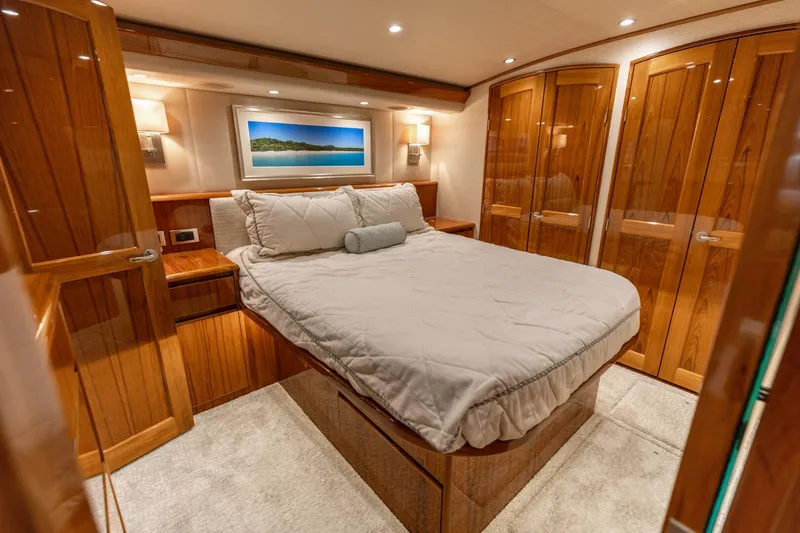 Slide: The Image of 2015 Viking 62 Convertible- Gas Money- Master Stateroom - 5435625