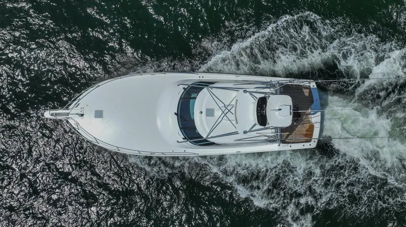 Slide: The Image of 2016 Viking 52 Sport Tower- CONTAGIOUS HABIT- Aerial - 5546614