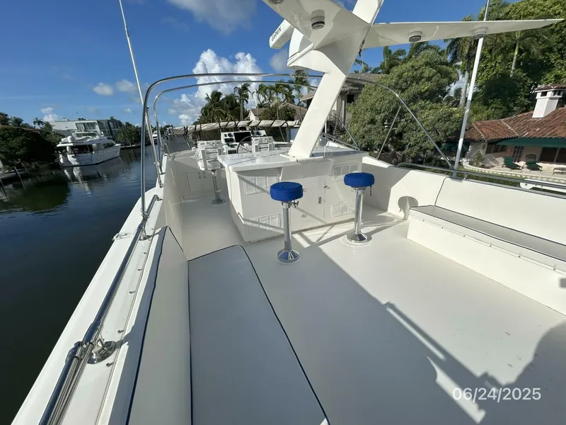 Slide: The Image of 63' Hatteras flybridge forward - 5444689