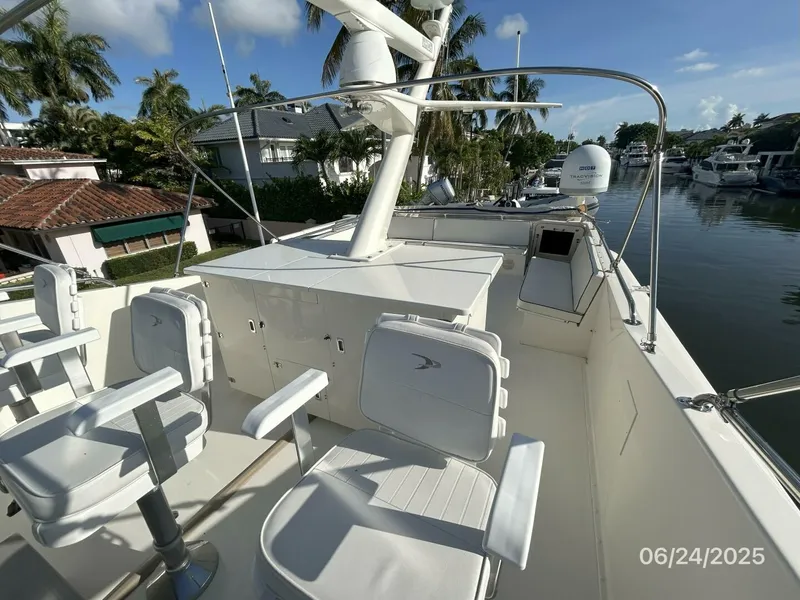 Slide: The Image of 63' Hatteras flybridge aft - 5444687