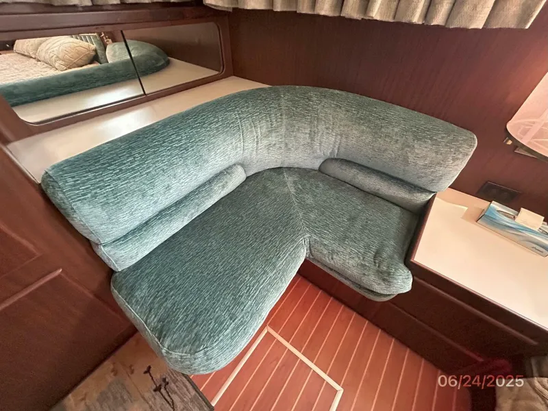 Slide: The Image of 63' Hatteras master stateroom seating - 5444730