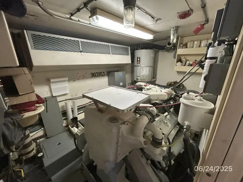 Slide: The Image of 63' Hatteras starboard engine room - 5444825