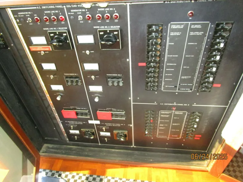 Slide: The Image of 63' Hatteras electrical panel2 - 5444685