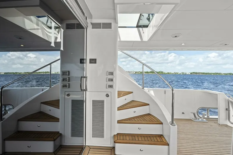 Slide: The Image of Cozy Stairs to Boat Deck   - 5494439