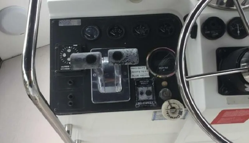 Slide: The Image of Carver Yachts 430 Cockpit 1995 - 5829985