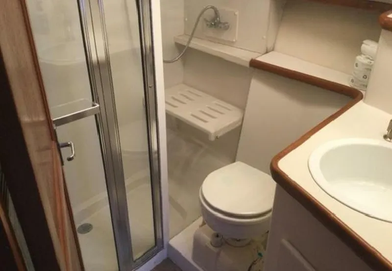 Slide: The Image of Carver Yachts 430 Cockpit 1995 - 5830057