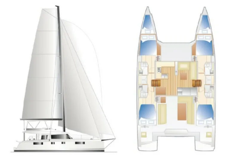 Slide: The Image of Used Sail Catamaran for sale 2017 Nautitech 46 Fly - NAUTI BY NATURE - 5480743