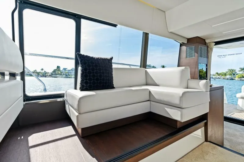 Slide: The Image of 2020 52 Prestige Flybridge - Vacay - Salon Aft Seating - 5482432
