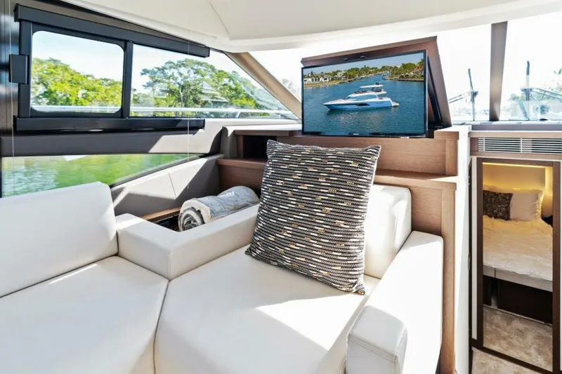 Slide: The Image of 2020 52 Prestige Flybridge - Vacay - Retractable Television - 5482435