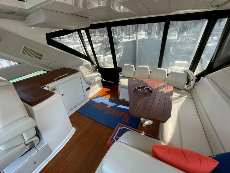 Slide: The Image of Regal 52 Sport Coupe - Helm Deck Seating 2009 Regal 52 Sport Coupe - Navygator - 5494303