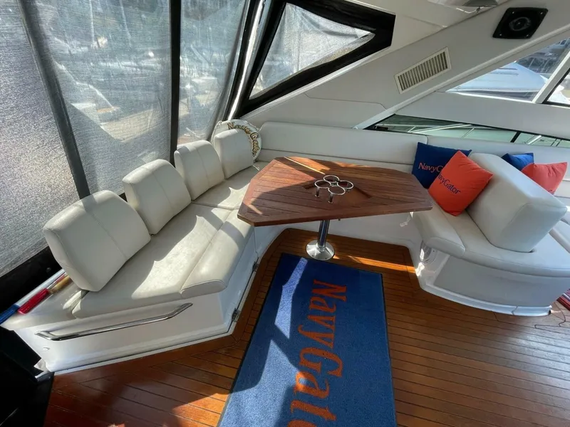 Slide: The Image of Regal 52 Sport Coupe - Helm Deck Seating 2009 Regal 52 Sport Coupe - Navygator - 5494304