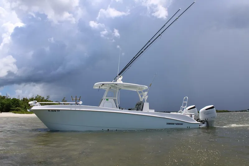 Slide: The Image of Twin Vee 38- Port Profile 2023 Twin Vee 28 - 5503163