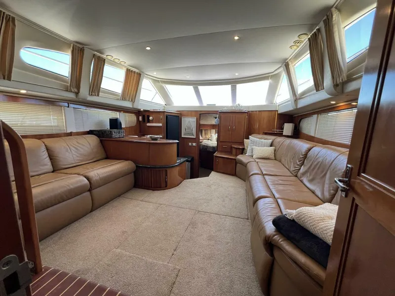 Slide: The Image of 2006 Carver 444 Cockpit Motor Yacht - Salon - 5511836