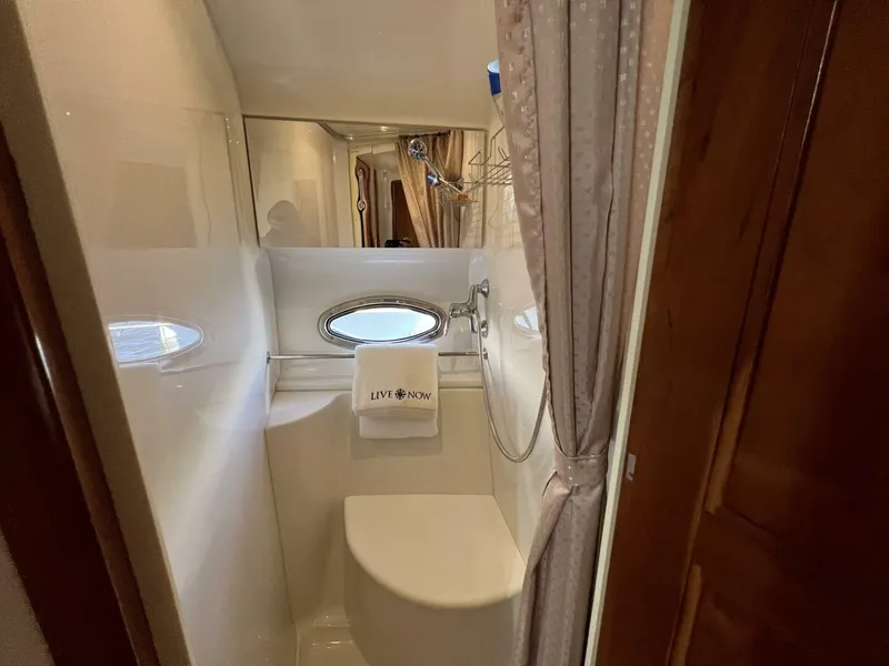 Slide: The Image of 2006 Carver 444 Cockpit Motor Yacht - Guest Head - 5511826