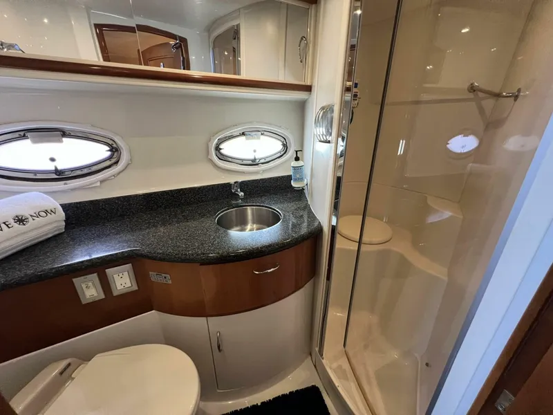 Slide: The Image of 2006 Carver 444 Cockpit Motor Yacht - Master Head - 5511830