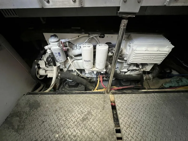 Slide: The Image of 2006 Carver 444 Cockpit Motor Yacht - Engine Room - 5511832