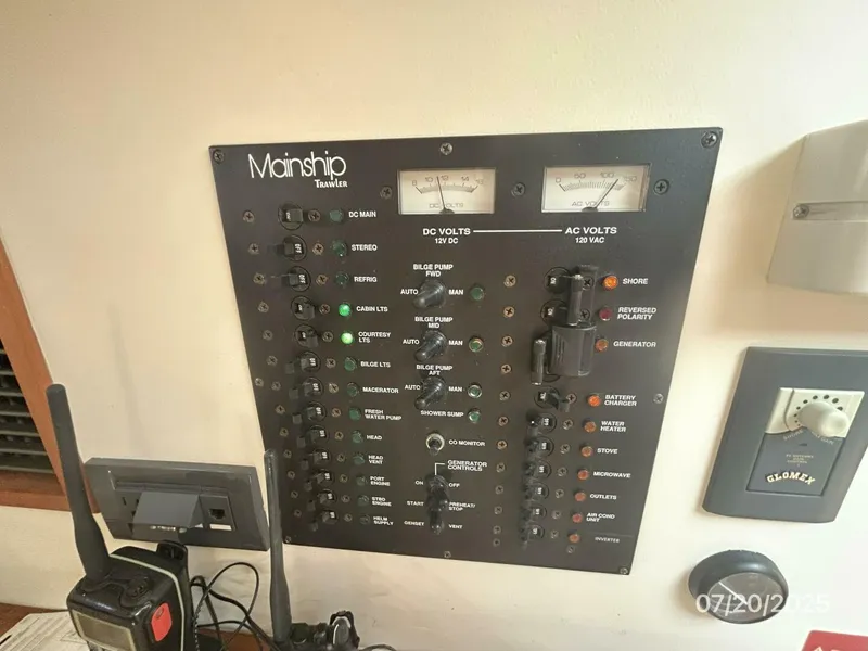 Slide: The Image of 34' Mainship electrical panel1 - 5509375