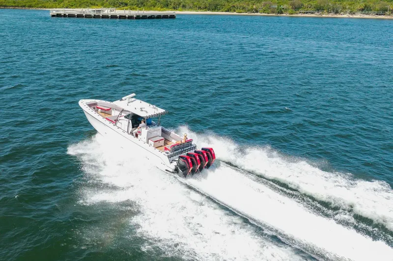 Slide: The Image of Nor-Tech 39' - Aerial of Aft 2021 Nor-Tech 39' 392 Super Fish - 5515980