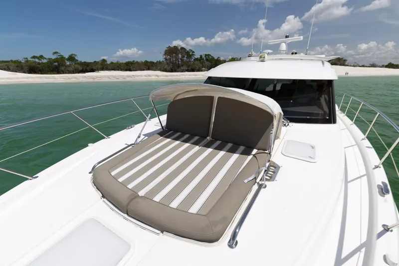 Slide: The Image of 2018 Riviera 4800 Sport Yacht- Runaway Island- Bow - 5539061