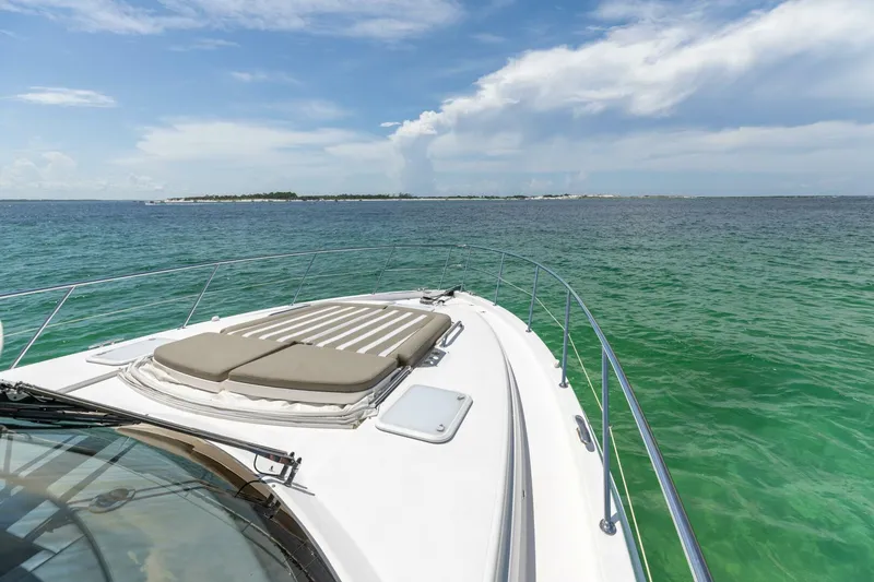 Slide: The Image of 2018 Riviera 4800 Sport Yacht- Runaway Island- Bow - 5539059