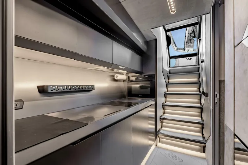 Slide: The Image of 2023 Tecnomar 63 Lamborghini - Stairs to Galley - 5551507
