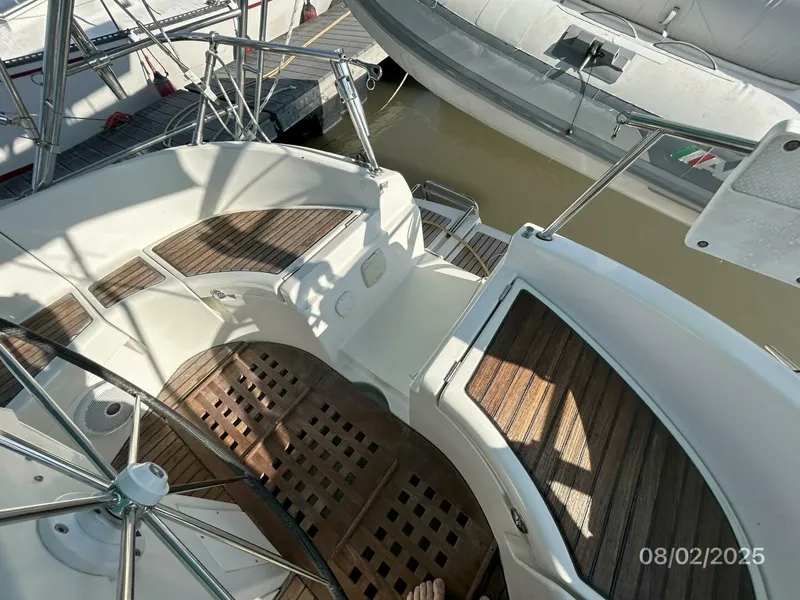 Slide: The Image of 46' Beneteau cockpit transom pass-thru - 5533565