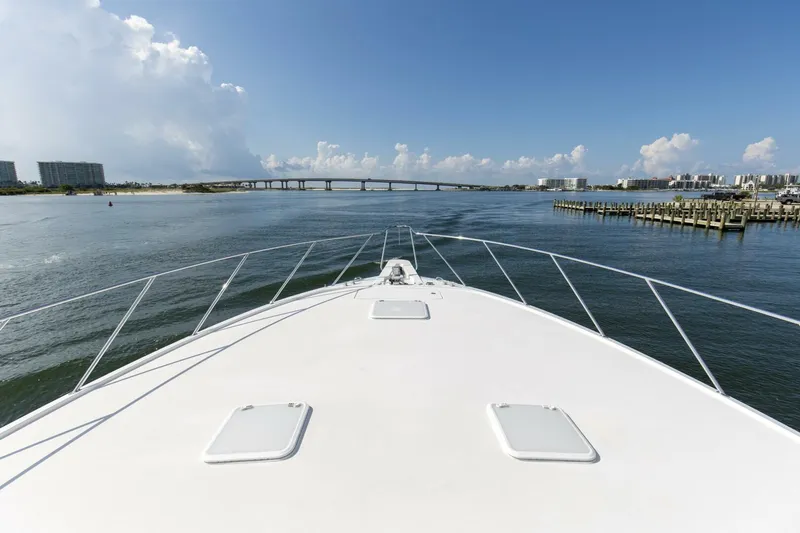 Slide: The Image of 2007 68 Hatteras 68 Enclosed Bridge REFUGE Bow (6) - 5535673