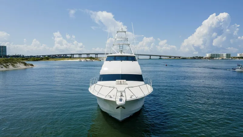 Slide: The Image of 2007 68 Hatteras 68 Enclosed Bridge REFUGE Bow (1) - 5535675