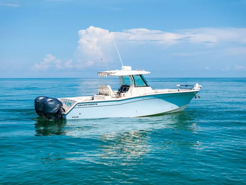 Slide: The Image of 2022 Grady-White 336 Canyon - Starboard 3/4 Stern - 5540908