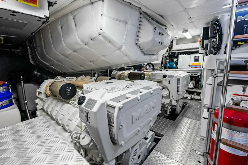 Slide: The Image of 2024 Pershing 6X Engine Room - 5536261