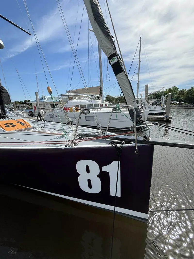 Slide: The Image of Class 40 Akilaria RC2 offshore racing sailboat 2009 - 5558243