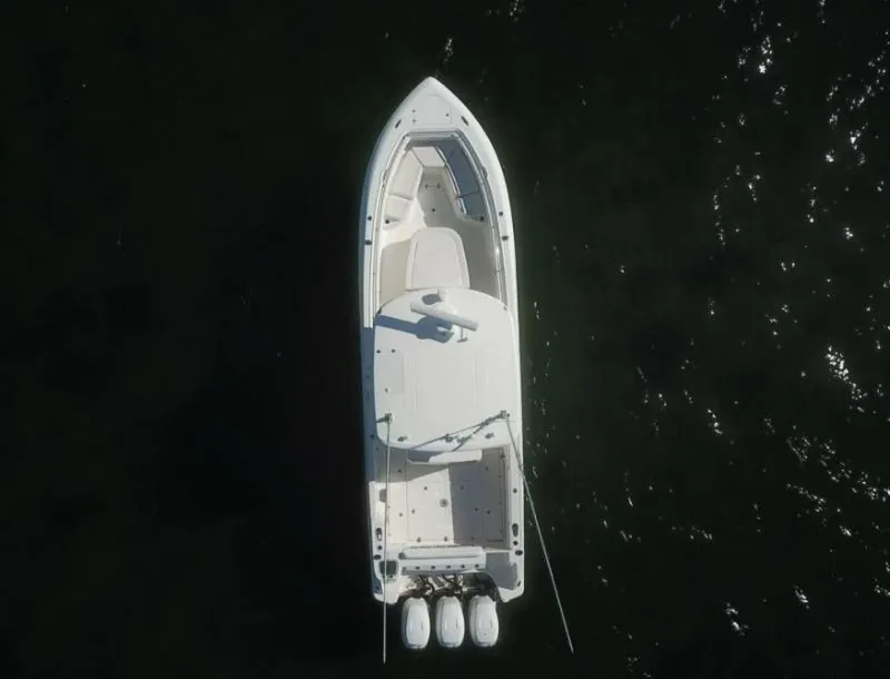 Slide: The Image of 2014 Boston Whaler 350 Outrage Overhead Drone Photo - 5681308