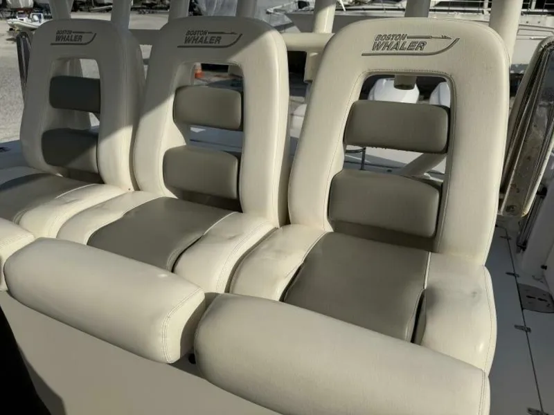 Slide: The Image of 2014 Boston Whaler 350 Outrage Triple Helm Seating from Port - 5681312
