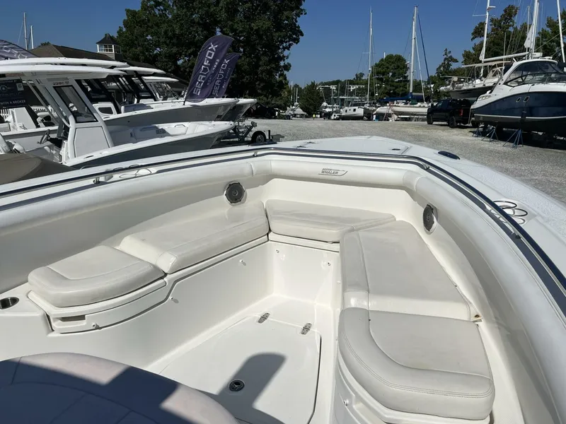 Slide: The Image of 2014 Boston Whaler 350 Outrage Forward Seating from Starboard - 5645882