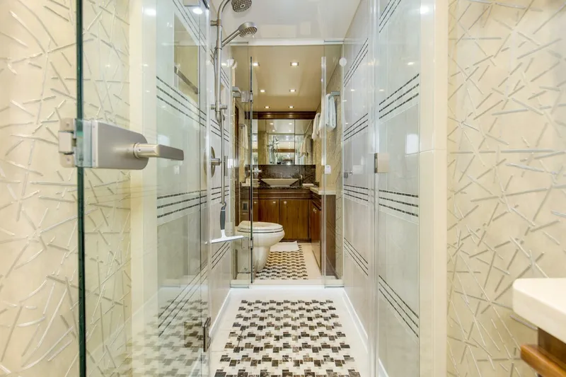 Slide: The Image of 2016 92 Viking Enclosed Bridge Touche Master Stateroom Head (2) - 5551735