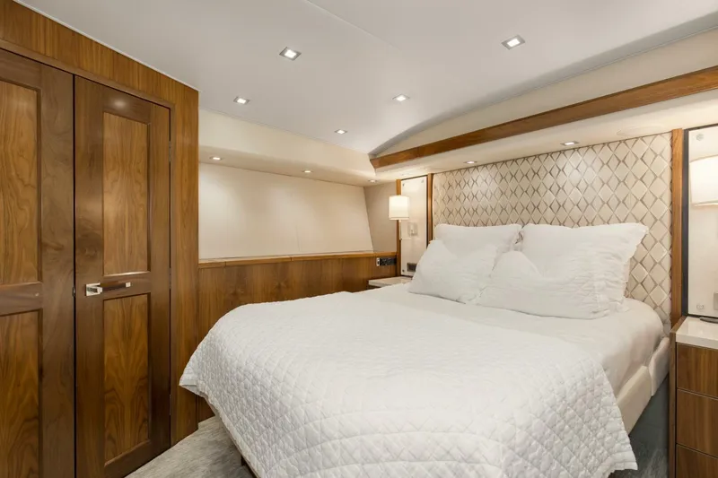 Slide: The Image of 2016 92 Viking Enclosed Bridge Touche Starboard Stateroom - 5551739