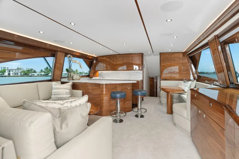 Slide: The Image of Viking 58 - Salon and Galley 2025 Viking 58 Convertible - 5553433