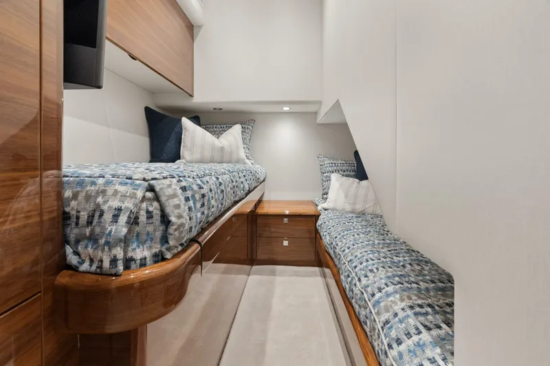 Slide: The Image of Viking 58 - Bunk Stateroom 2025 Viking 58 Convertible - 5553416