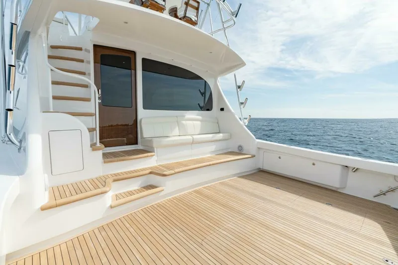 Slide: The Image of Viking 64 - Cockpit/Mezzanine 2025 Viking 64 Convertible - In-Stock 64-739 - 7675442