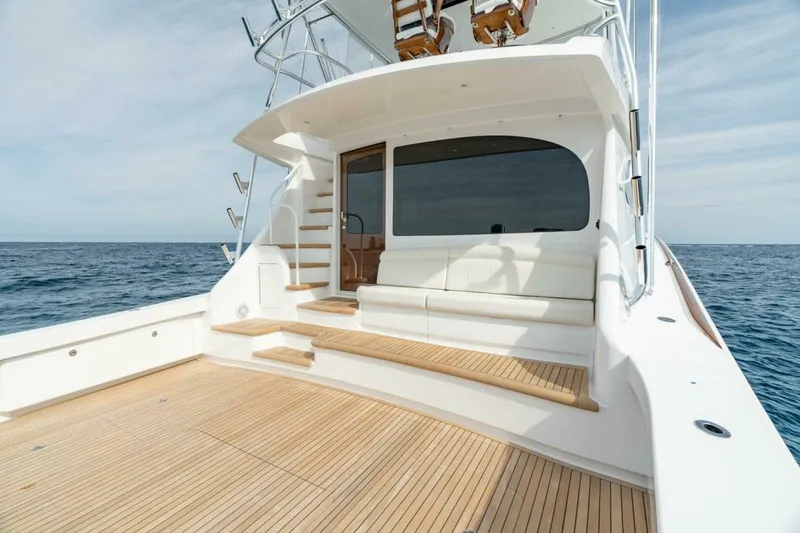 Slide: The Image of Viking 64 - Cockpit/Mezzanine 2025 Viking 64 Convertible - In-Stock 64-739 - 7675441