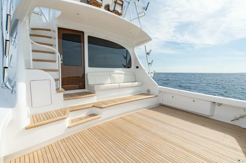 Slide: The Image of Viking 64 - Cockpit/Mezzanine 2025 Viking 64 Convertible - In-Stock 64-739 - 5553496