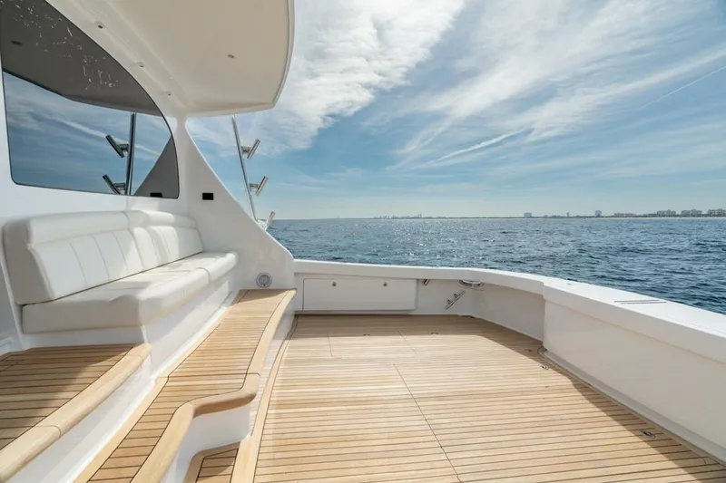 Slide: The Image of Viking 64 - Cockpit/Mezzanine 2025 Viking 64 Convertible - In-Stock 64-739 - 5553497