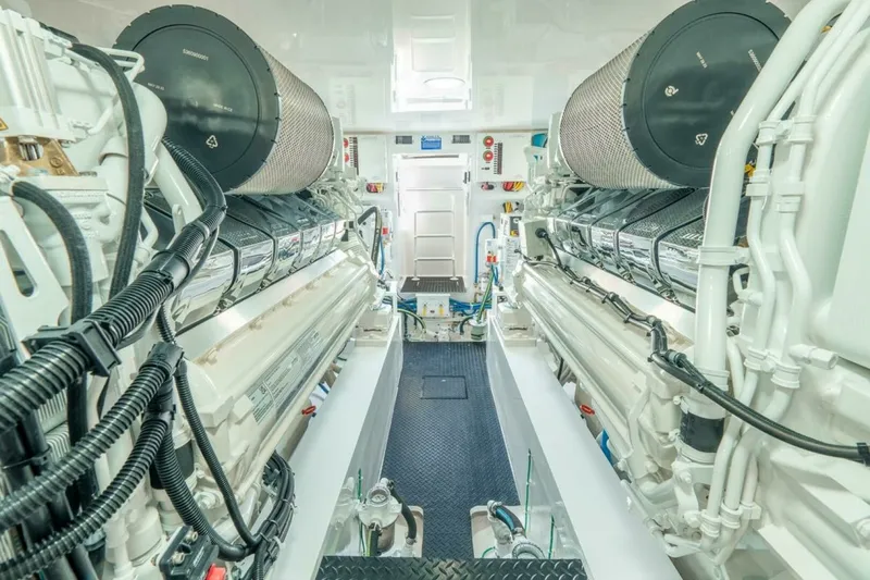 Slide: The Image of Viking 64 - Engine room 2025 Viking 64 Convertible - In-Stock 64-739 - 7675469